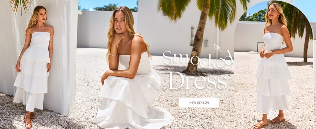 the perfect strapless sun dress.
